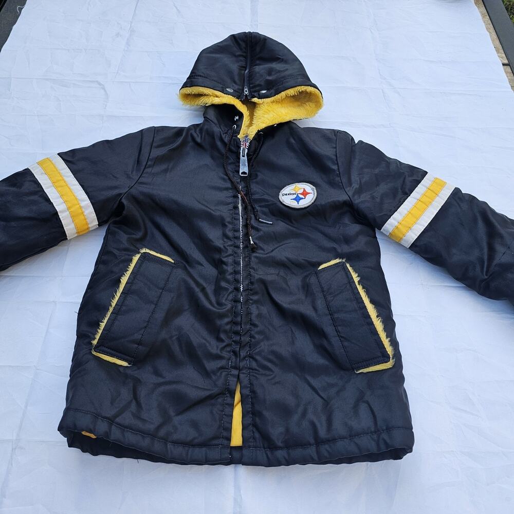 Pittsburgh Steelers NFL Vintage 1980s Stahl-Urban Kids Size 6 Winter Jacket